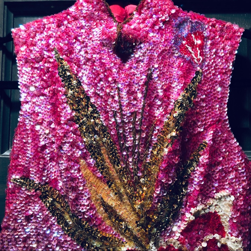 Custom Sequins Evening Gown Pageant New Years - image 5